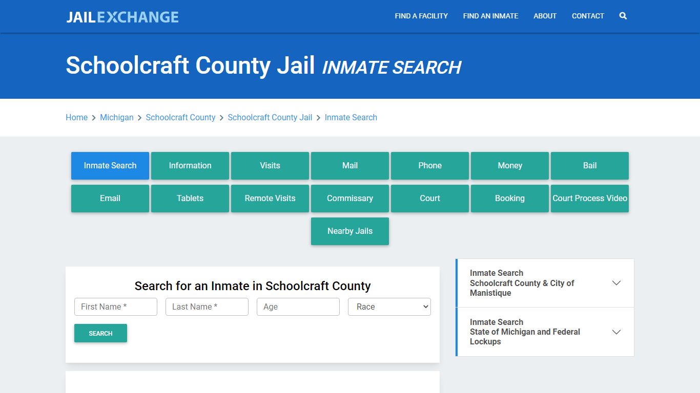 Schoolcraft County Jail, MI Inmate Search: Roster & Mugshots